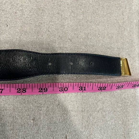 [M/Max34”/W1”]Vintage Women Belt with Gold Tone Hardware - Picture 7 of 8